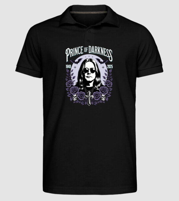 Prince of Darkness model negru pe tricou