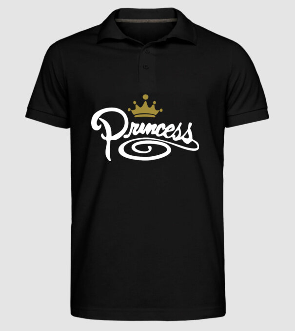 Princess model negru pe tricou