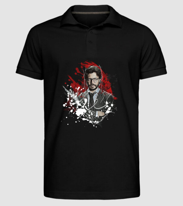 professor poster model negru pe tricou