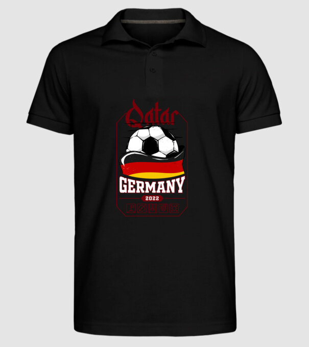 Qatar teams Germany model negru pe tricou