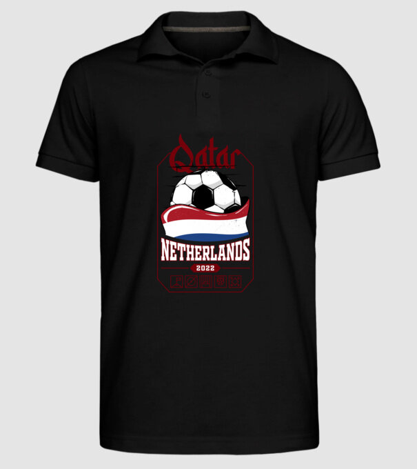 Qatar teams Netherlands model negru pe tricou