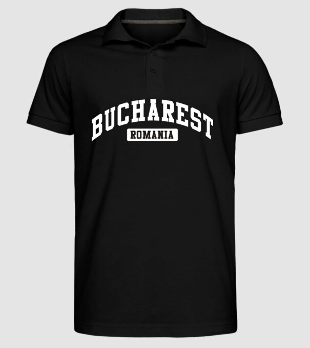 România Bucharest sport model negru pe tricou