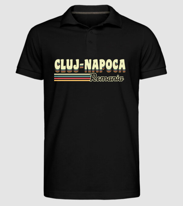 România Cluj-Napoca model negru pe tricou