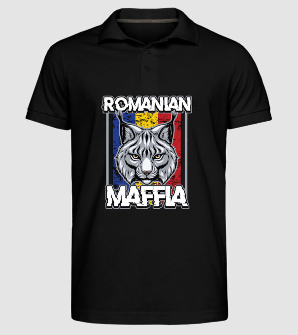 România maffia model negru pe tricou