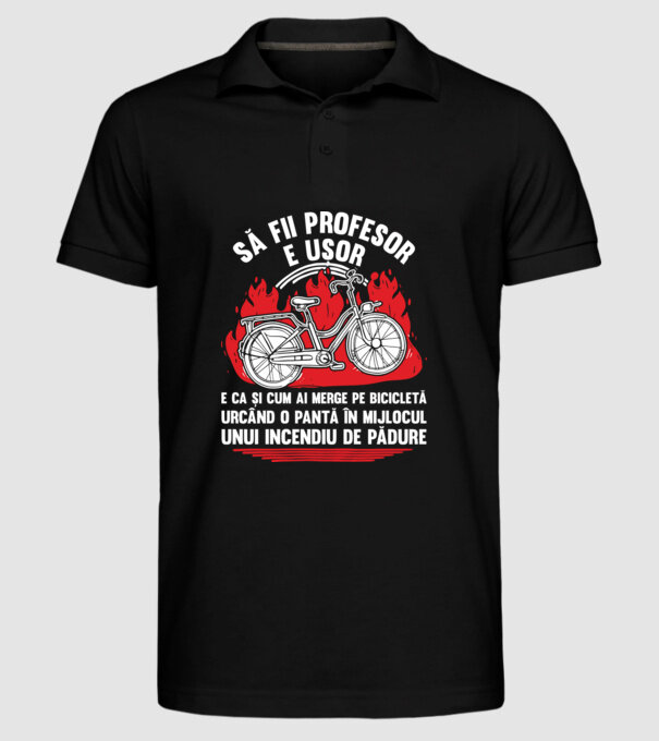 Să fii profesor e ușor model negru pe tricou