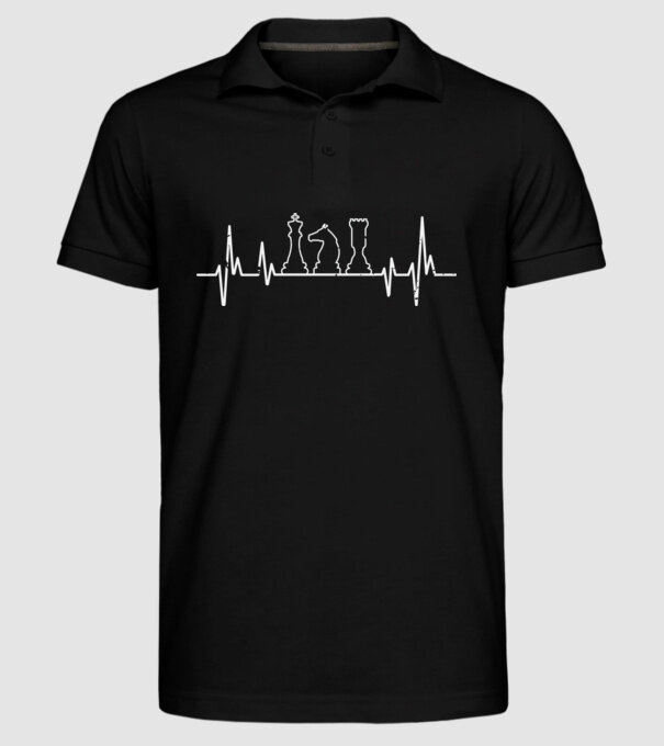 Șah model negru pe tricou