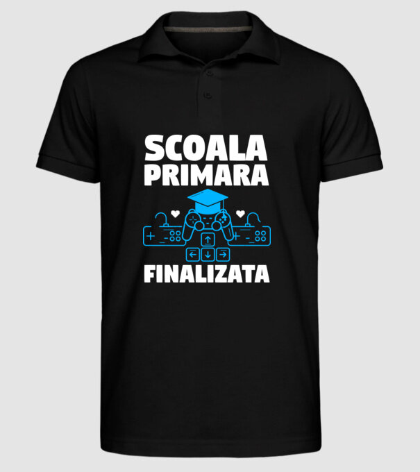 Scoala Primara Finalizata model negru pe tricou