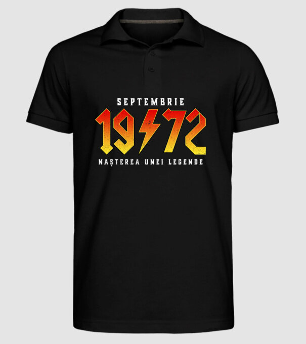 Septembrie - 1972 - nașterea unei legende model negru pe tricou