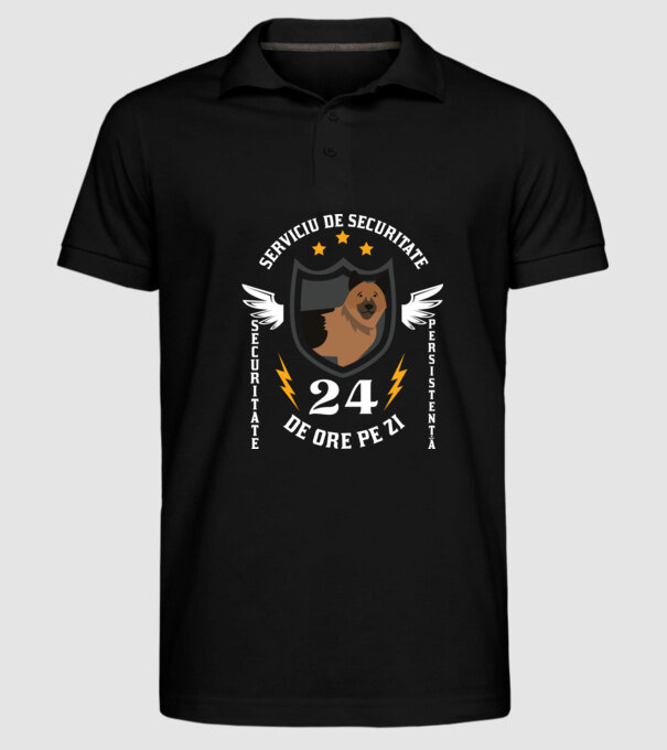 serviciu de securitate - securitate - persistență - 24 de ore pe zi model negru pe tricou