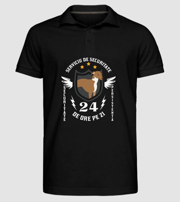 serviciu de securitate - securitate - persistență - 24 de ore pe zi model negru pe tricou