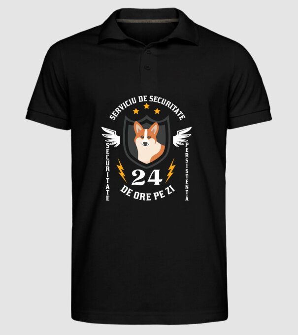 serviciu de securitate - securitate - persistență - 24 de ore pe zi model negru pe tricou