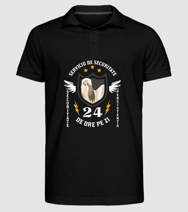 serviciu de securitate - securitate - persistență - 24 de ore pe zi model negru pe tricou