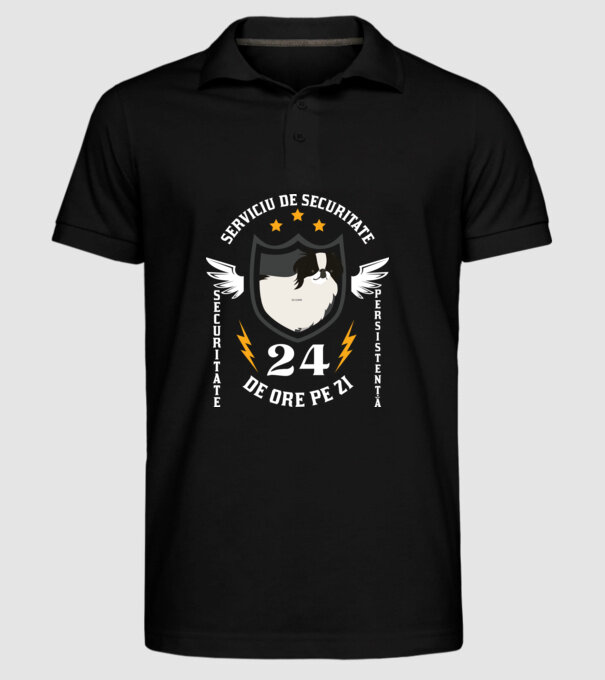 serviciu de securitate - securitate - persistență - 24 de ore pe zi model negru pe tricou