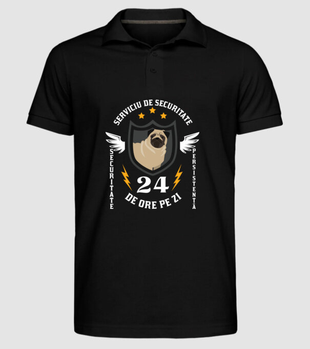 serviciu de securitate - securitate - persistență - 24 de ore pe zi model negru pe tricou