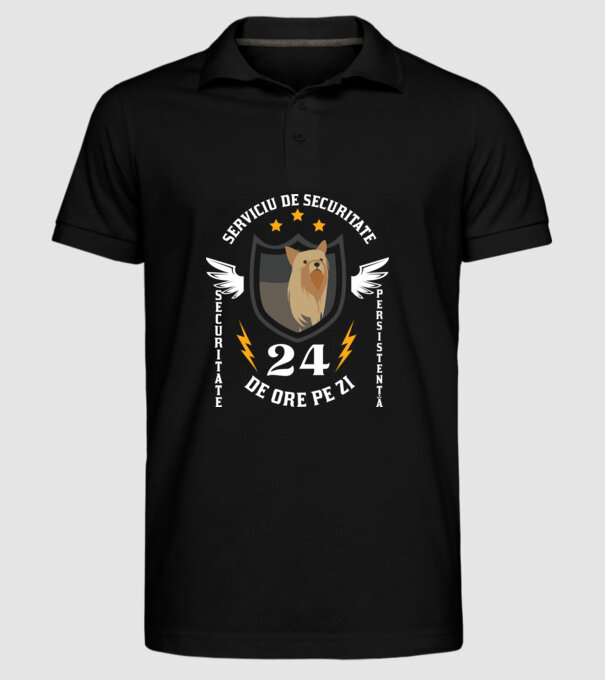serviciu de securitate - securitate - persistență - 24 de ore pe zi model negru pe tricou
