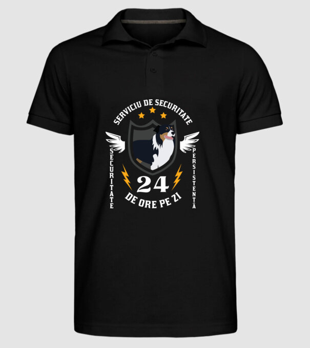 serviciu de securitate - securitate - persistență - 24 de ore pe zi model negru pe tricou