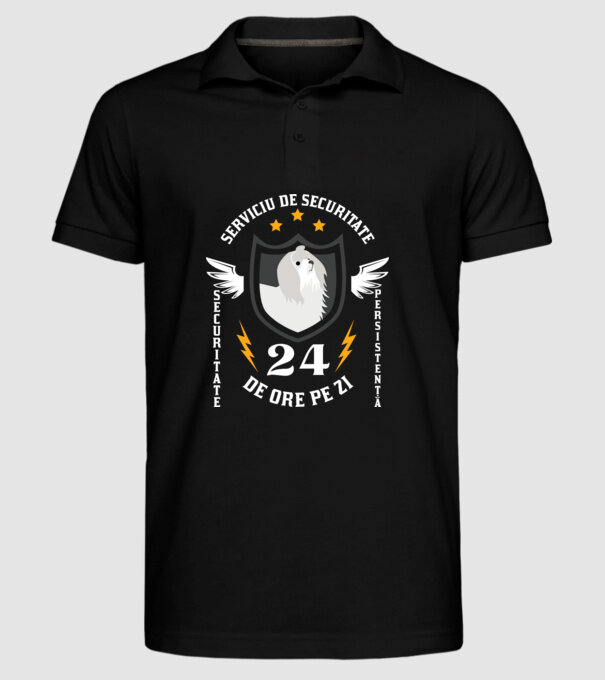 serviciu de securitate - securitate - persistență - 24 de ore pe zi model negru pe tricou