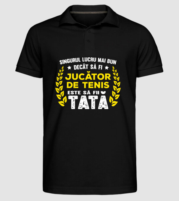 singurul lucru mai bun decât tenisul este să fi jucător de tenis model negru pe tricou