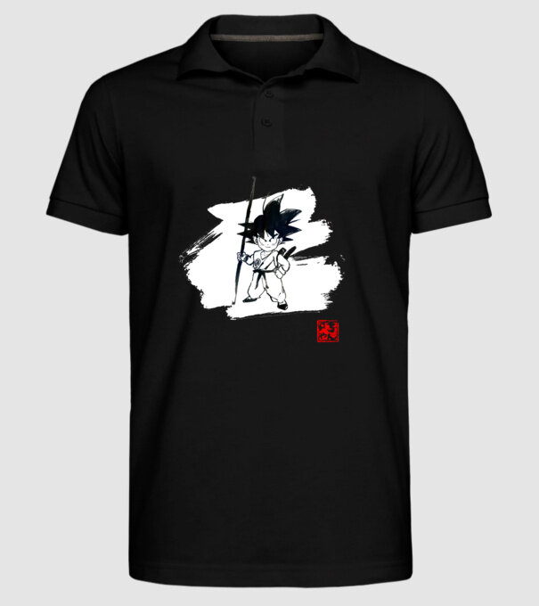 son goku art model negru pe tricou