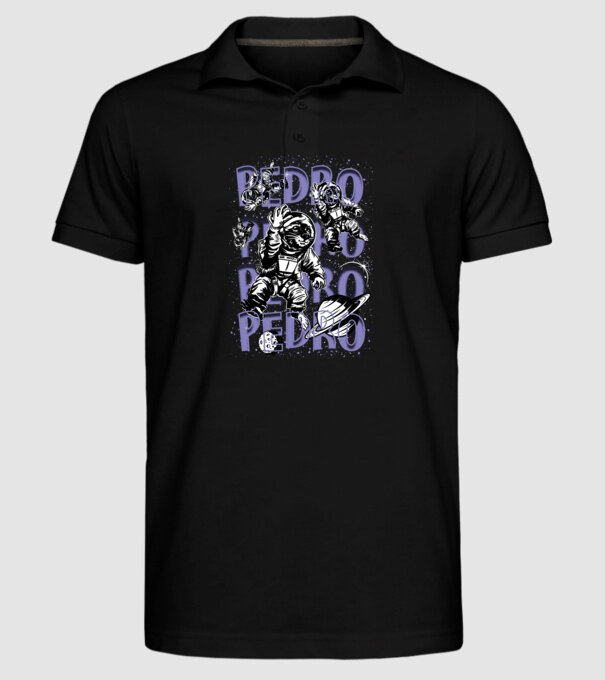 SPACE PEDRO model negru pe tricou
