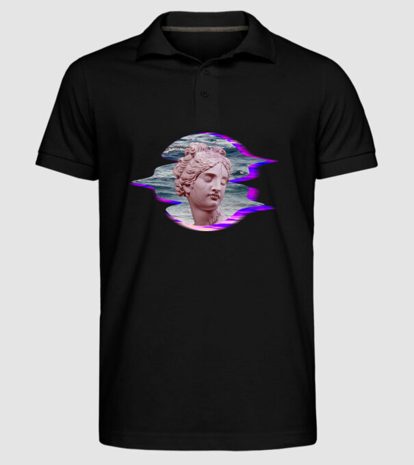 Statue model negru pe tricou