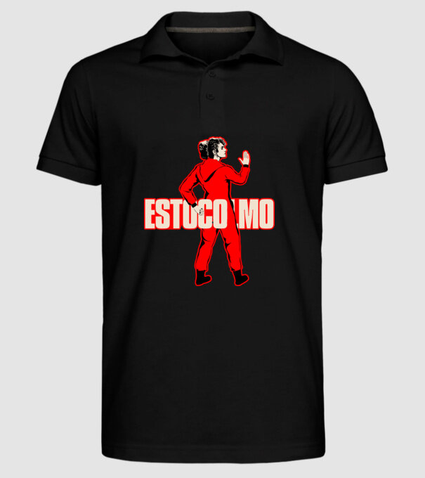 stockholm la casa de papel model negru pe tricou