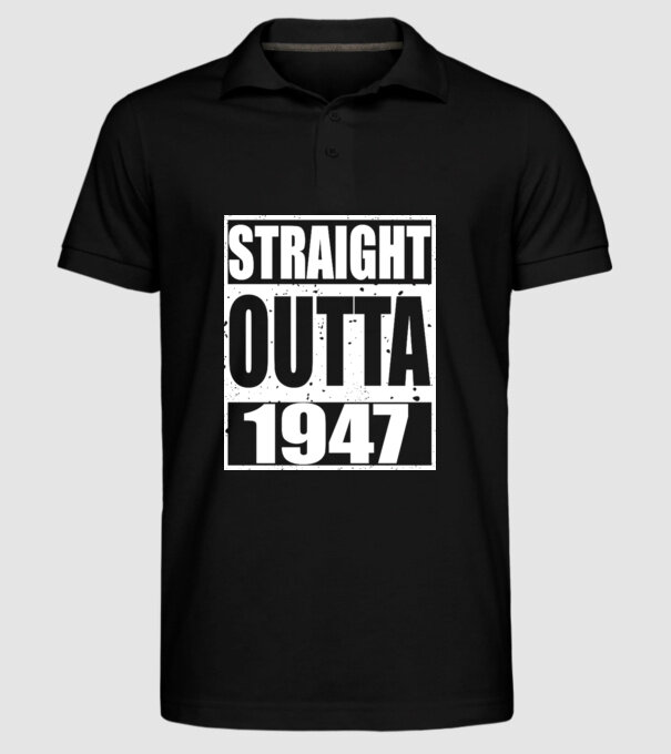 Straight Outta - 1947 model negru pe tricou