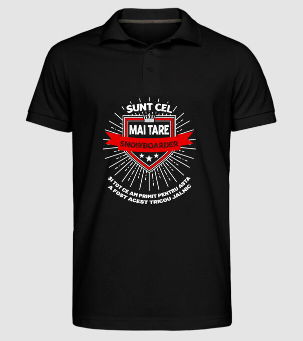 sunt cel mai tare snowboarder_D2055572 model negru pe tricou