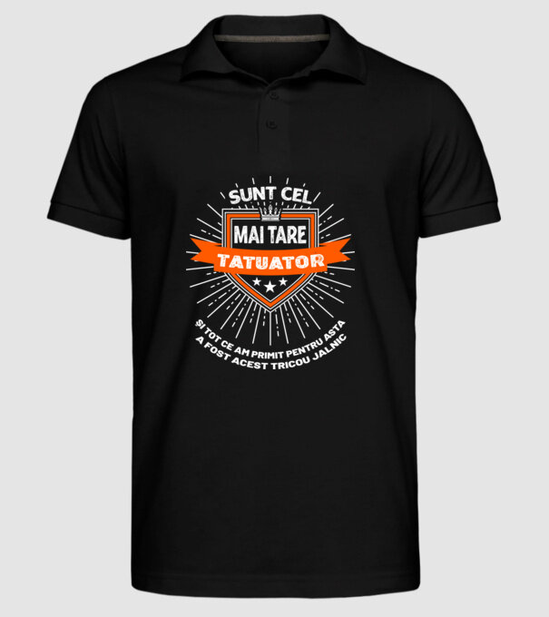 sunt cel mai tare tatuator și tot ce am primit pentru asta a fost acest tricou jalnic model negru pe tricou
