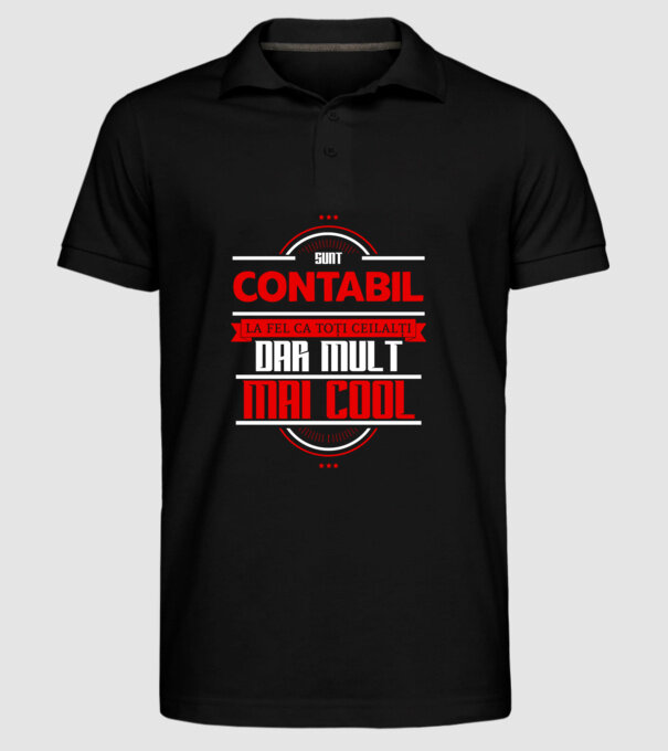 Sunt contabil, la fel ca toți ceilalți, dar mult mai cool model negru pe tricou