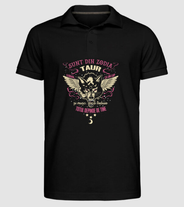 Taur model negru pe tricou