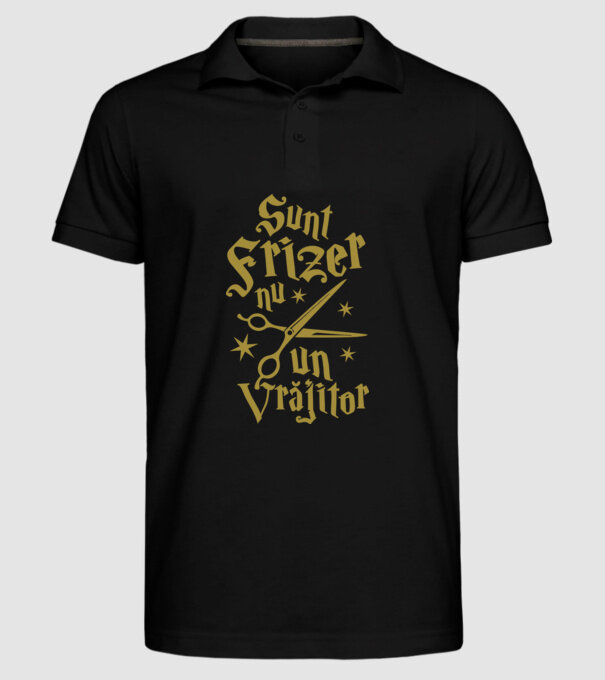 sunt frizer, nu un vrăjitor model negru pe tricou