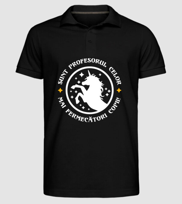 Sunt profesorul celor mai fermecători copii model negru pe tricou
