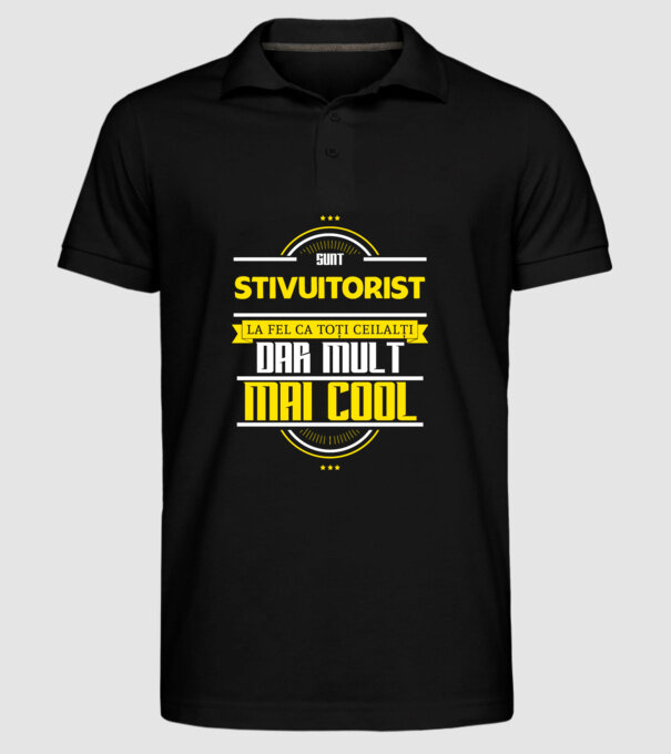 Sunt stivuitorist, la fel ca toți ceilalți, dar mult mai cool model negru pe tricou