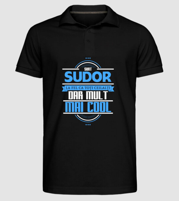 Sunt sudor, la fel ca toți ceilalți, dar mult mai cool model negru pe tricou