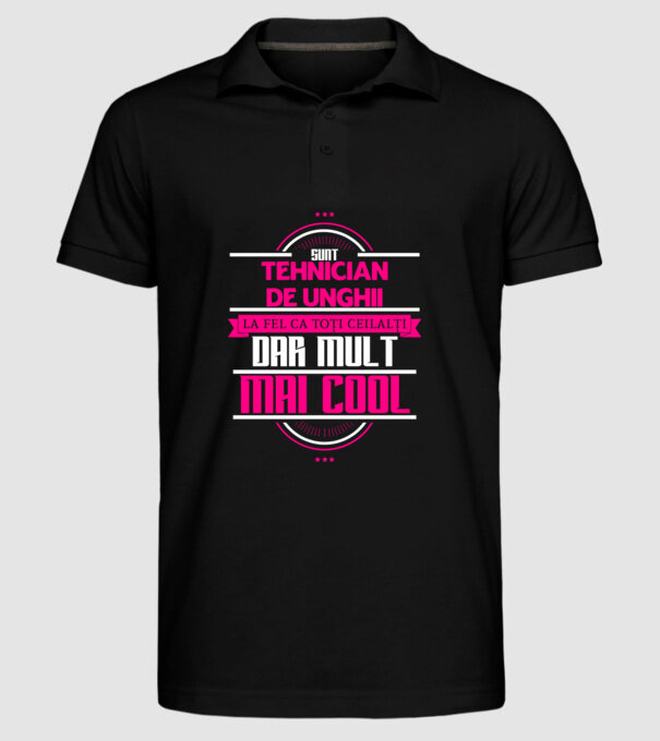 Sunt tehnician de unghii, la fel ca toți ceilalți, dar mult mai cool model negru pe tricou