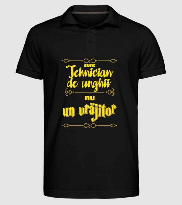 Sunt tehnician de unghii, nu un magician model negru pe tricou