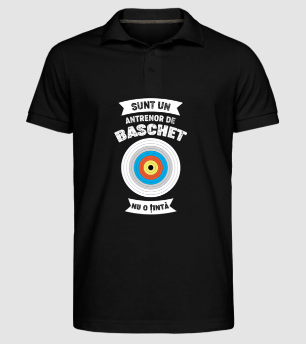 sunt un antrenor de baschet, nu o țintă model negru pe tricou