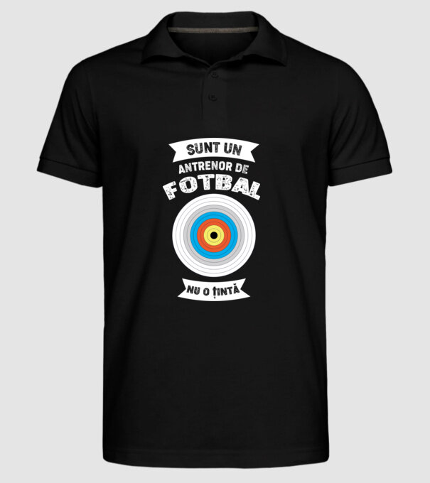 sunt un antrenor de fotbal, nu o țintă model negru pe tricou