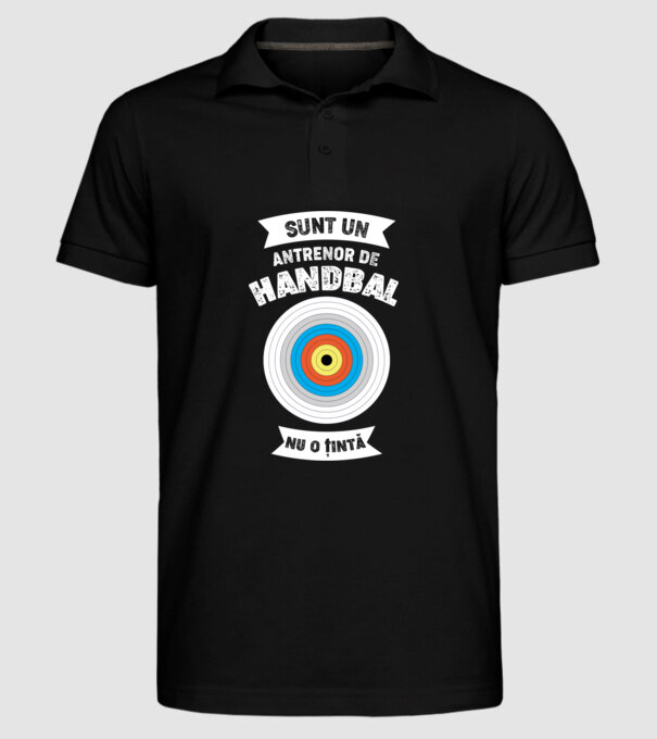 sunt un antrenor de handbal, nu o țintă model negru pe tricou