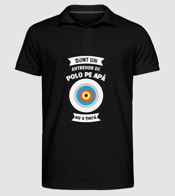 sunt un antrenor de Polo pe apă, nu o țintă model negru pe tricou