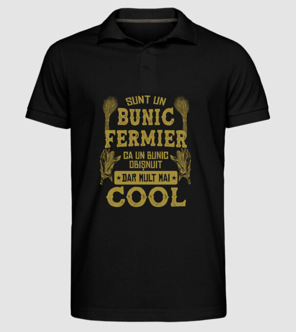 Sunt un bunic fermier, ca un bunic obișnuit, v model negru pe tricou