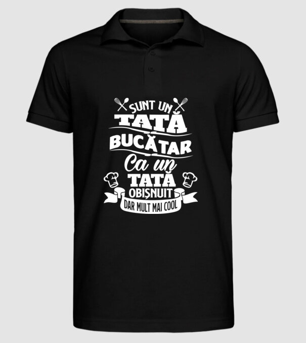 Sunt un tată bucătar model negru pe tricou