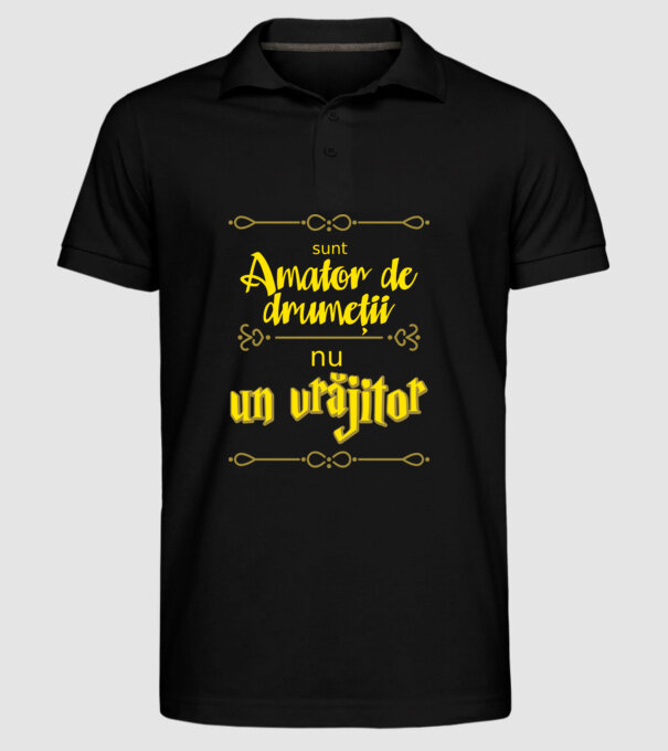 Sunt amator de drumeții, nu un vrăjitor model negru pe tricou