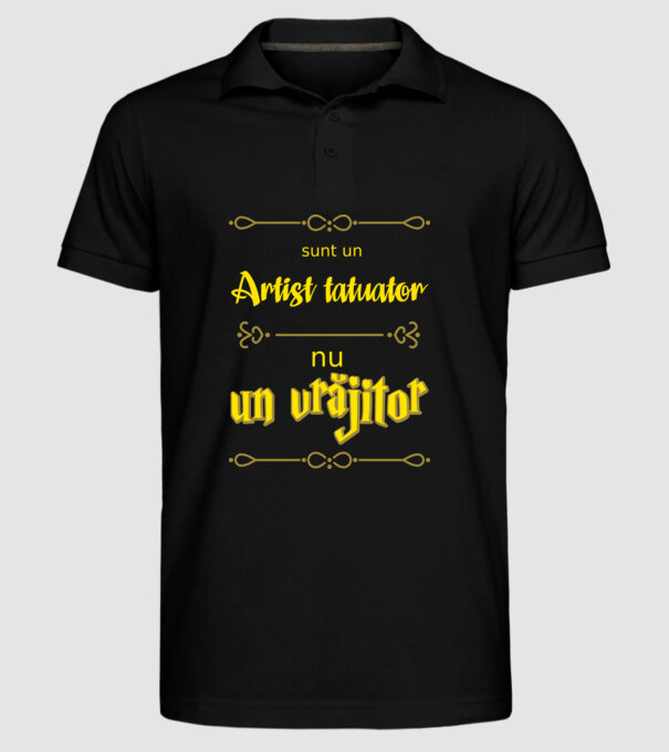 Sunt un artist tatuator, nu un magician model negru pe tricou