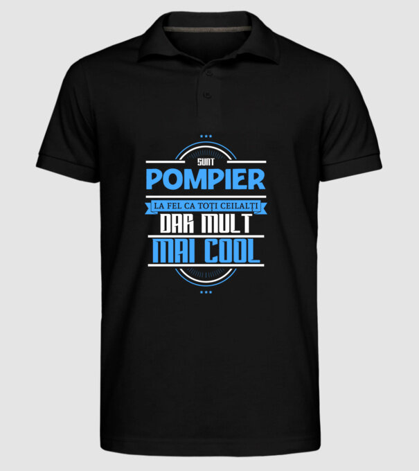 Sunt pompier, la fel ca toți ceilalți, dar mult mai cool model negru pe tricou