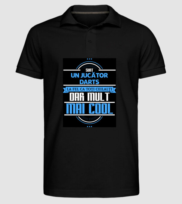 sunt un jucător darts, la fel ca toți ceilalți, dar mult mai cool model negru pe tricou