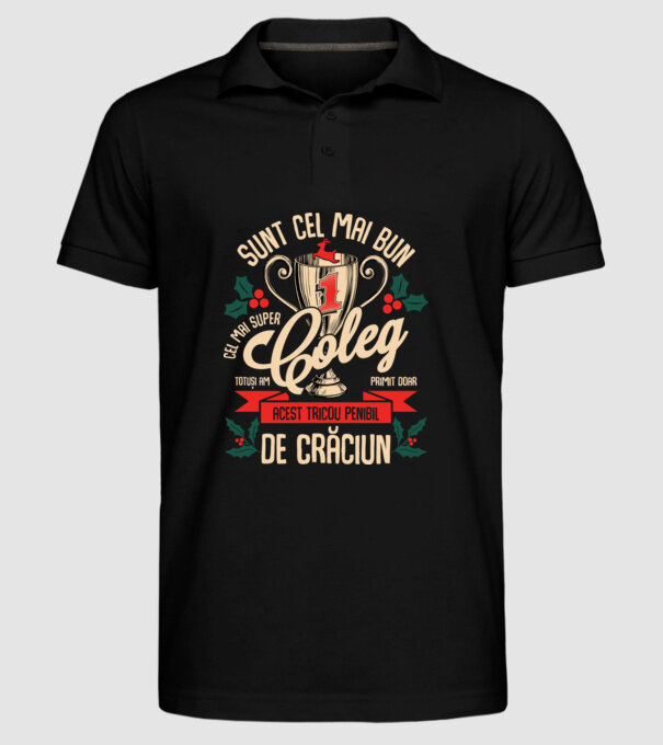 super coleg D1443687 model negru pe tricou