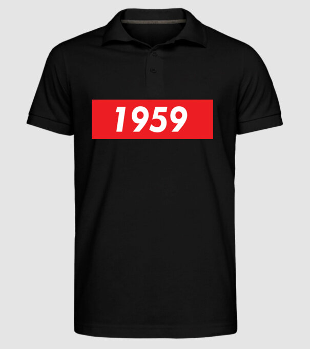Supreme Birthday 1959 model negru pe tricou