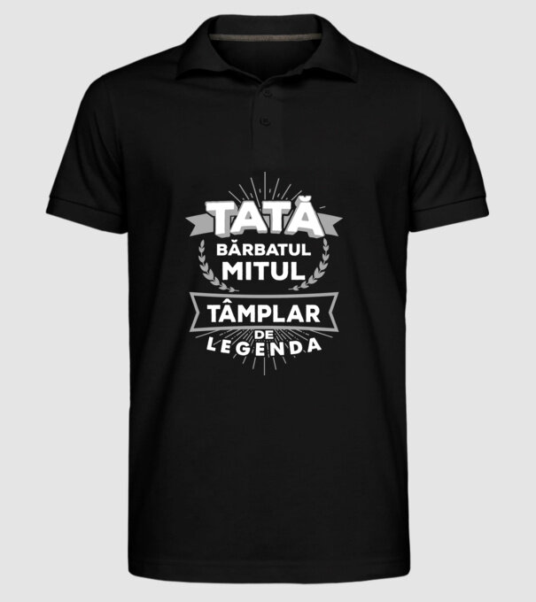 Tată - bărbatul, mitul, tâmplar de legendă model negru pe tricou